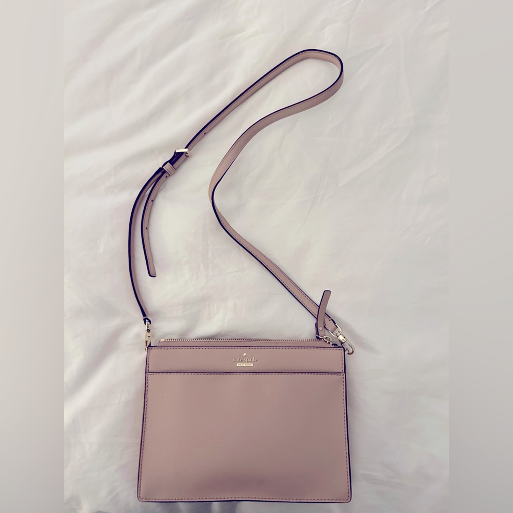 Kate Spade Pink Leather Purse Crossbody - Rarely Used